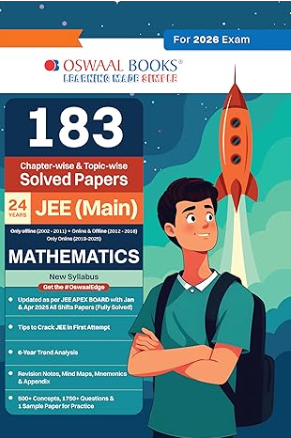 Oswaal 183 Chapterwise & Topicwise Solved Papers 24 Years JEE (MAIN) Mathemtaics for 2026 Exam