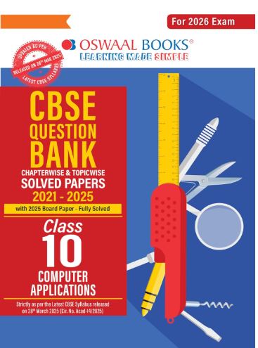 Oswaal Cbse Chapterwise  Question paper  Computer Application Class 10