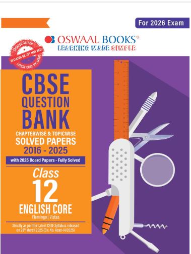 Oswaal cbse chapterwise Question bank English core class 12