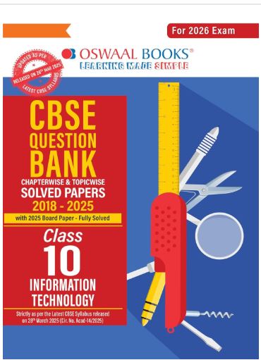 Oswaal Cbse Chapterwise  Question Bank Information Technology Class 10