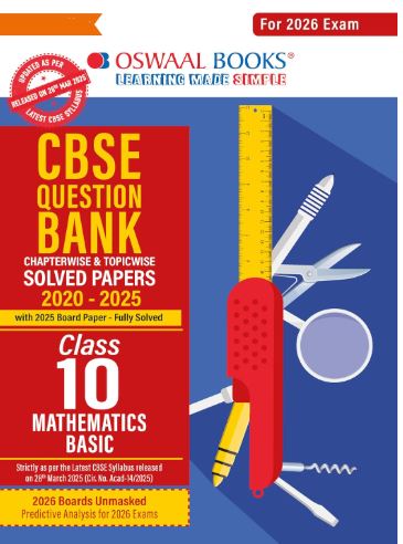 Oswaal CBSE Chapterwise  Question Bank Mathematics Basic class 10