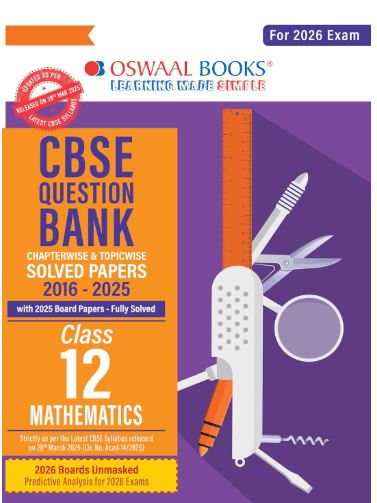 Oswaal CBSE Chapterwise Question Bank Mathematics Class 12