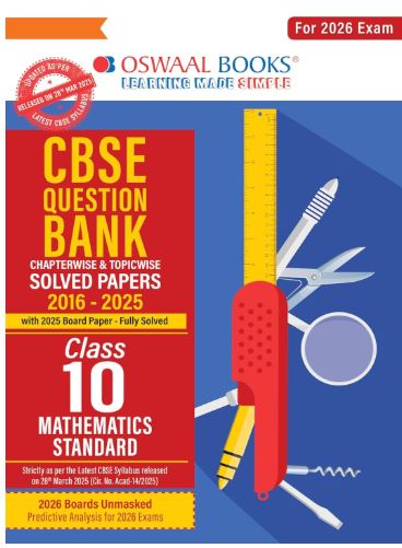 Oswaal Cbse Chapterwise Question Bank Mathematics Standard class 10