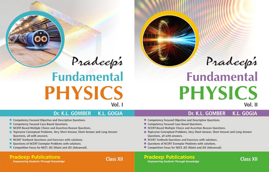 Pradeep's Fundamental Physics Class 12 Vol 1 &2 2026-27 Edition