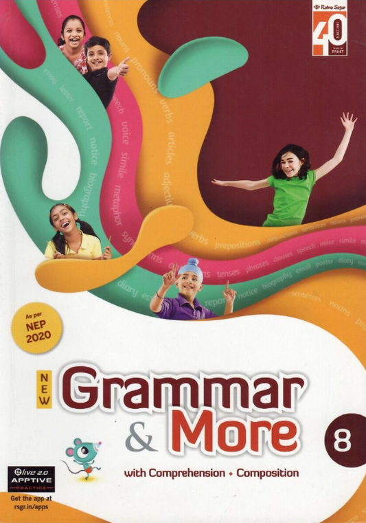 Ratna Sagar New Grammar & More With Comprehensive Composition Class 8