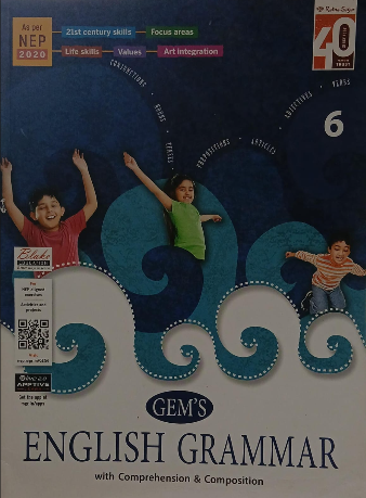 Ratna Sagar Gem's English Grammar with Comprehensive Grammar & Composition Class 6