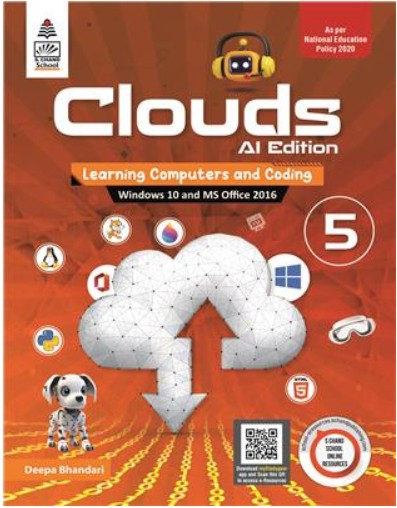 S. Chand Clouds AI Learning Computers And Coding Book Class 5