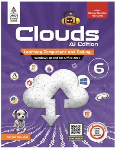 S. Chand Clouds AI Learning Computers And Coding Book Class 6