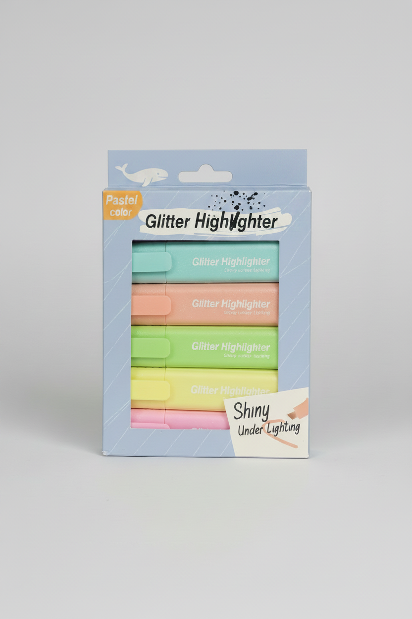 Whale Shark Glitter Highlighter Available in 6 Pastel Shades