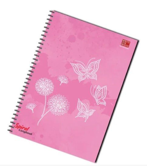 WOW A4 SPIRAL LONGBOOK (BUTTERFLY) 400 Pages