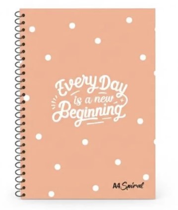 WOW A4 Size 5 Subject Spiral Longbook | 500 Pages| Ruled | Single Line | Soft Cover | Size: 29.7x21cm