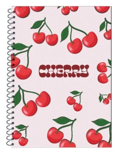 WOW Cherry Design A5 Spiral Notebook 100 Pages