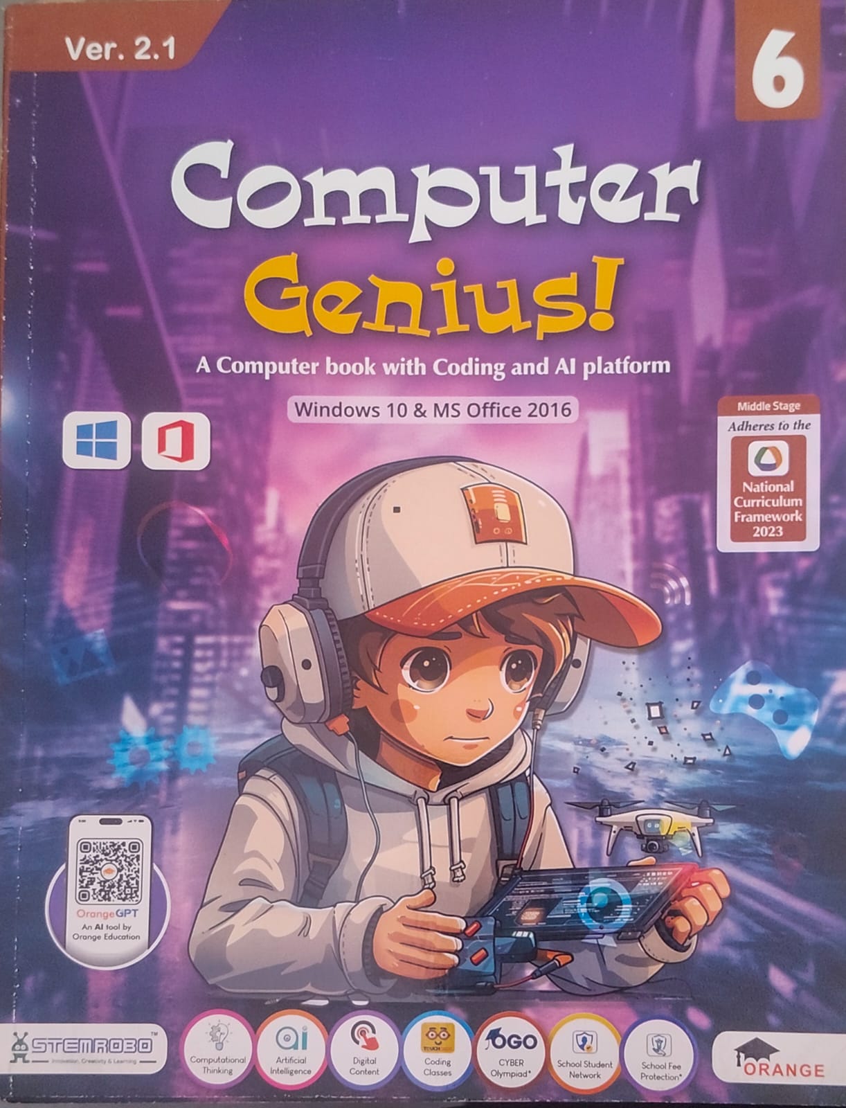 Orange Computer Genius Ver-2.1 Class 6