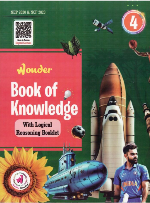 Wonder Book of Knowledge with Logical Reasoning Booklet Class 4