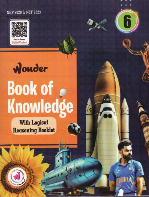 Wonder Book of Knowledge with Logical Reasoning Booklet Class 6