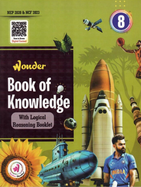 Wonder Book of Knowledge with Logical Reasoning Booklet Class 8