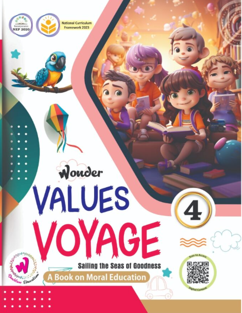 Wonder Values Voyage A Book on Moral Education Class 4