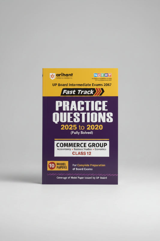Arihant Fast Track Unsolved Papers From 2022 to 2026 Commerce Group class 12 U.P Board