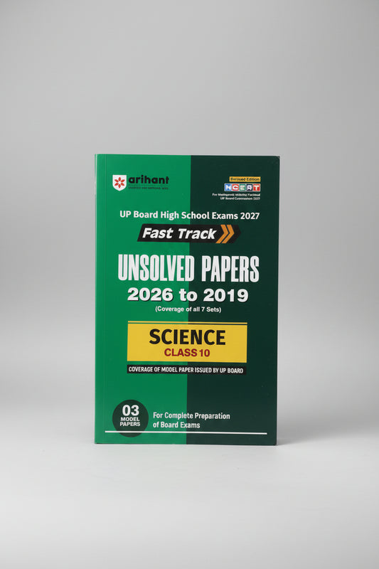 Arihant Fast Track Unsolved Papers From 2019 to 2026 Science Class 10 U.P Board