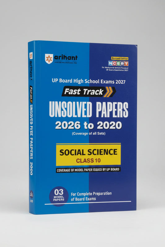 Arihant Fast Track Unsolved Papers From 2020 to 2026 Social Science Class 10 U.P Board