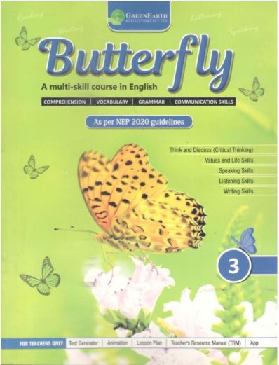 Green Earth Butterfly A Multiskill Course in English class 3
