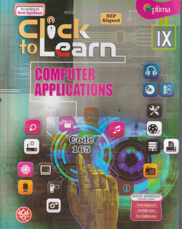 Optima Click To Learn Computer Application Class 9