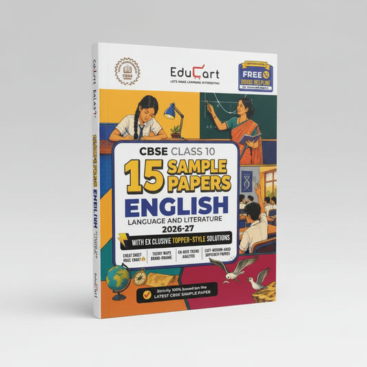 Educart CBSE Sample Paper English Language & Literature (with Topper-Style Solutions & Cheat Sheet Wall Chart) For Class 10 2027 Exam