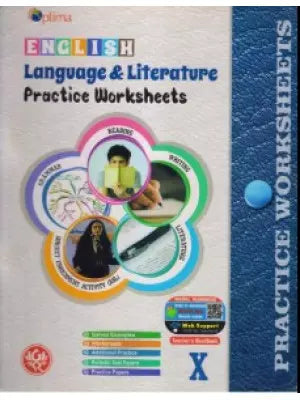 Optima English s Literature Practice Worksheets Class 10
