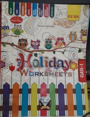 Gems Holiday Worksheets Class 1