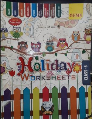Gems Holiday Worksheets Class 5