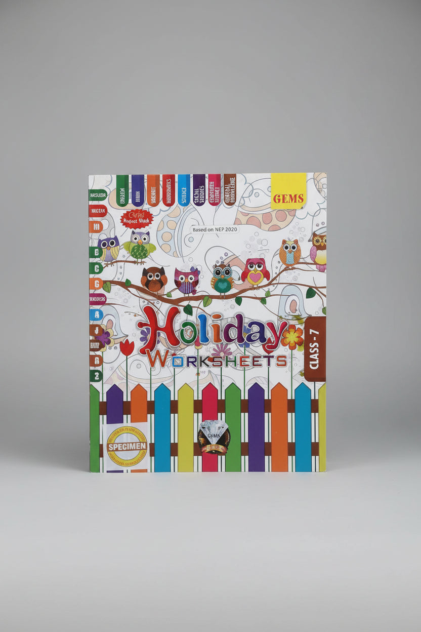 Gems Holiday Worksheets Class 7