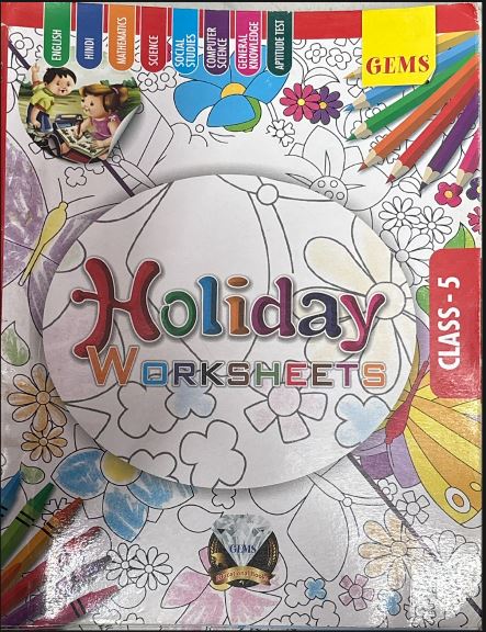 Gems Holiday Worksheets Class 5