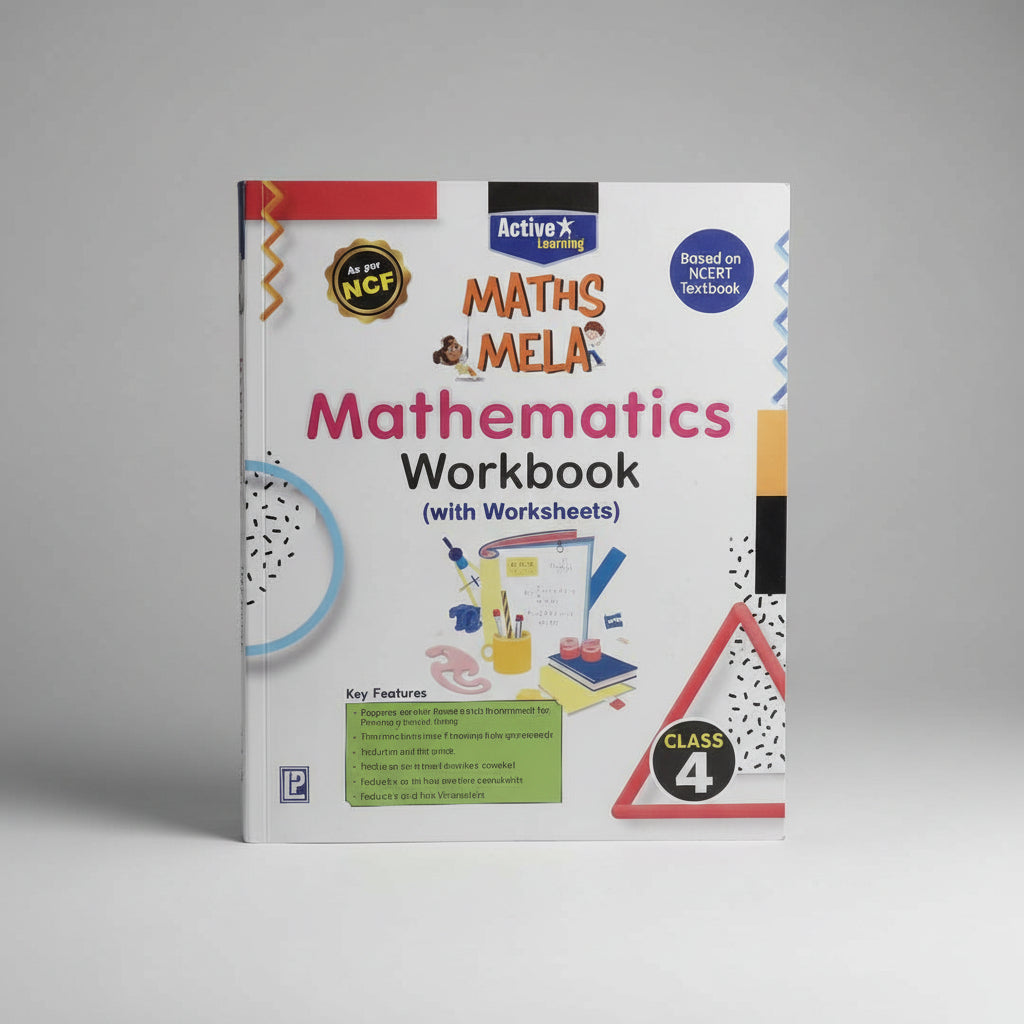 Laxmi Maths Mela Mathematics Workbook with worksheets class 4