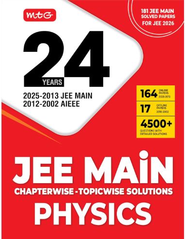 MTG 24 Years JEE  Mains Chapterwise -Topicwise Solution Physics