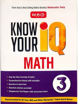 MTG Know your IQ Maths Class 3