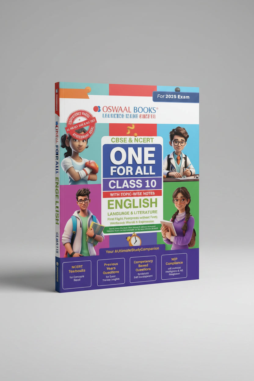 Oswaal  English Language & Literature One For All Class 10 with Topicwise Notes for 2025 Exam