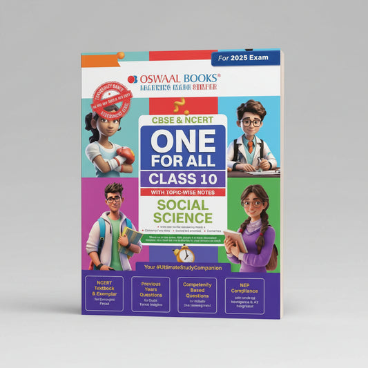 Oswaal Social Science One For All Class 10 with Topicwise Notes for 2025 Exam
