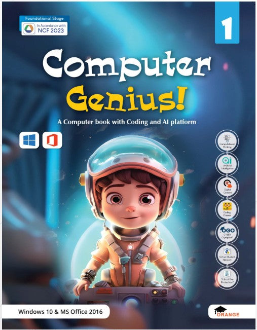 Orange Computer Genius Class 1 – KitabKopy.com