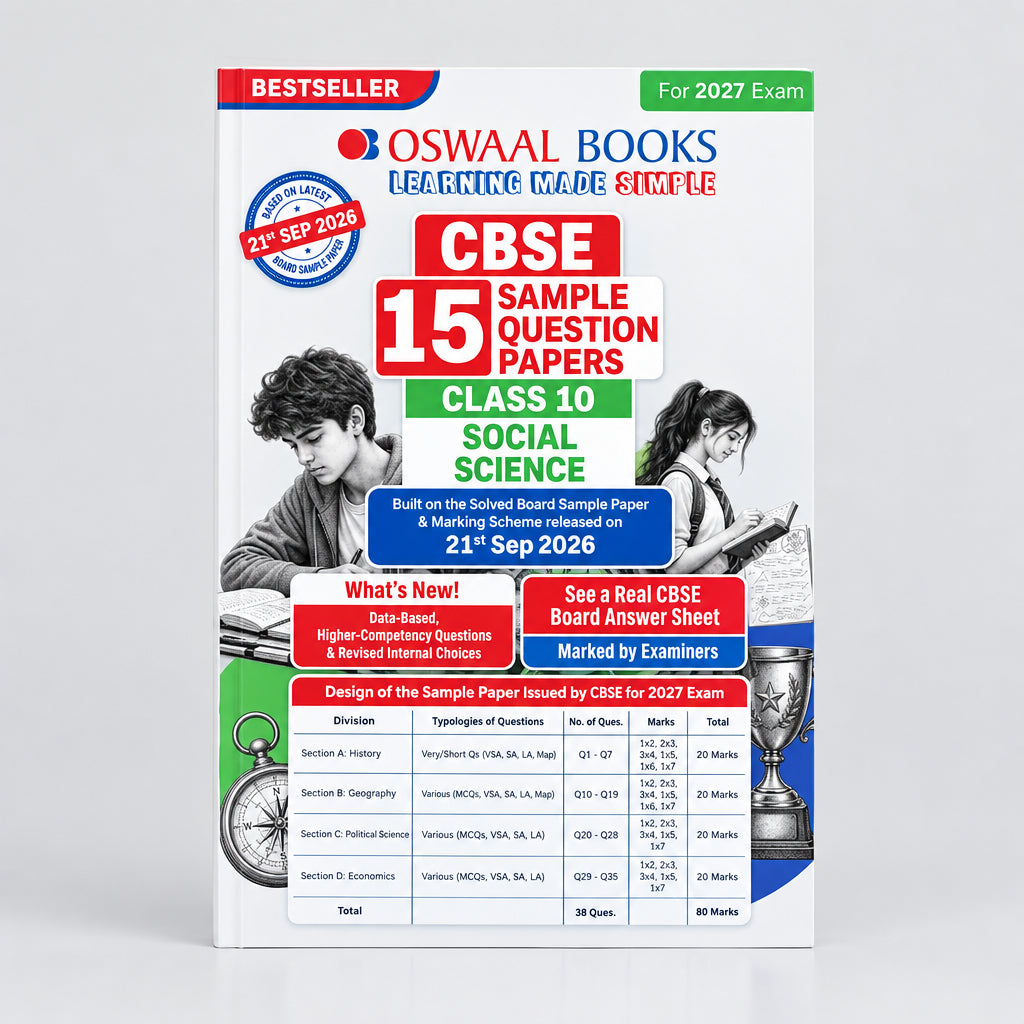 Oswaal CBSE 15 Sample Question Papers Social Science for Class 10 2027 Board Exam