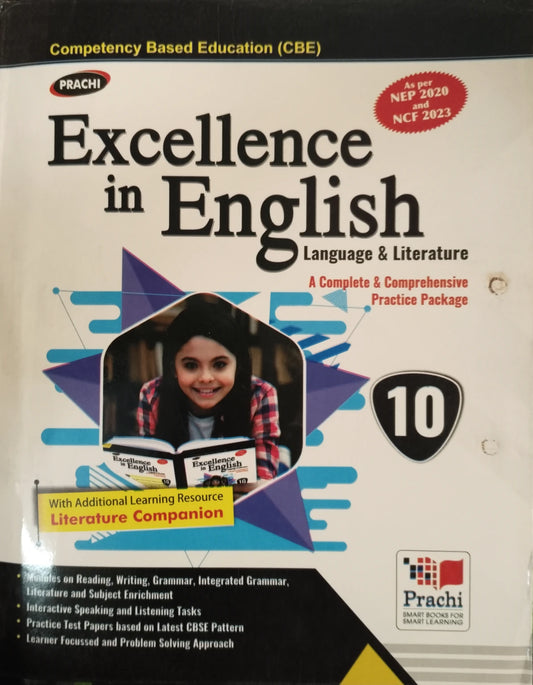 Prachi Excellence in English with Literature Companion  Class 10