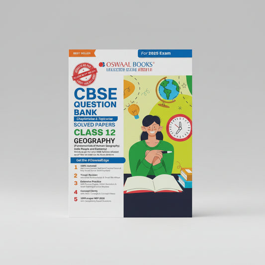 Oswaal CBSE Question Bank Class 12 Geography, Chapterwise and Topicwise Solved Papers For Board Exams 2025