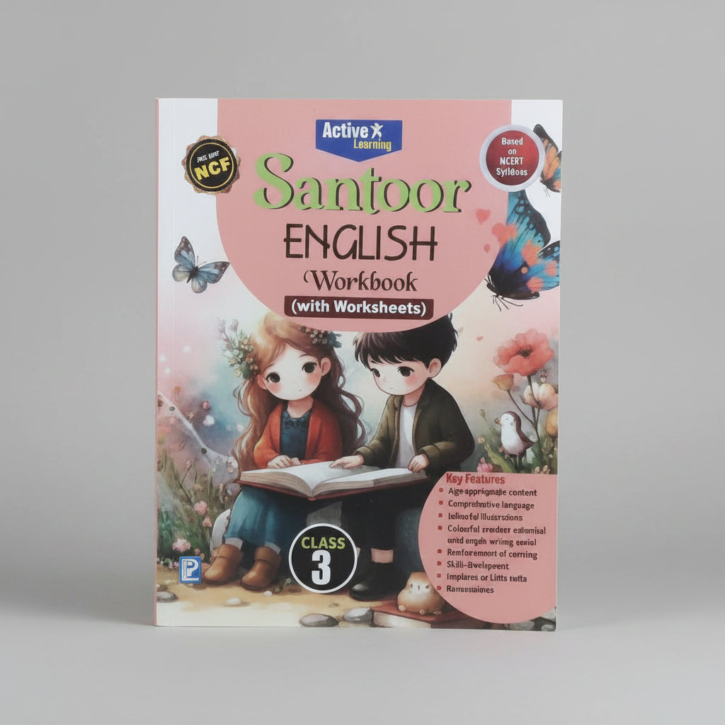 Laxmi Santoor English Workbook (with worksheets) class 3