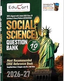 Educart Social Science Question Bank 2026-27 Class 10 CBSE | Chapterwise, Case-Based & Competency-Based Qs | NCERT Based 2027